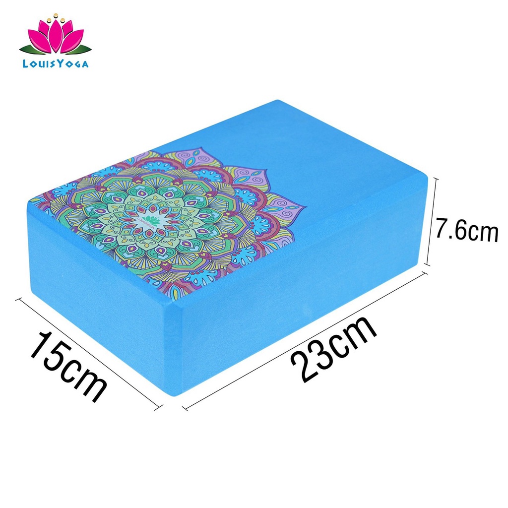 Gạch xốp hoa văn eva 7 màu louis hỗ trợ yoga - Yoga An Viên