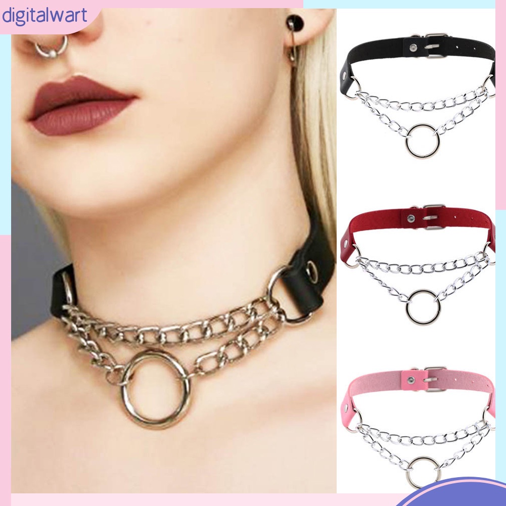 Vòng Cổ Choker Giả Da Thời Trang Cá Tính Cho Nam / Nữ