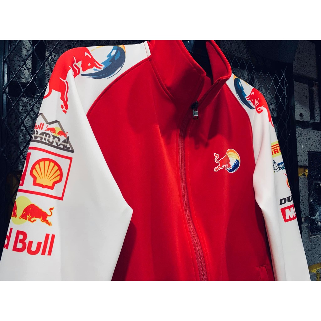Áo Khoác Thể Thao RedBull Đỏ Tay Trắng Cao Cấp | BigBuy360 - bigbuy360.vn