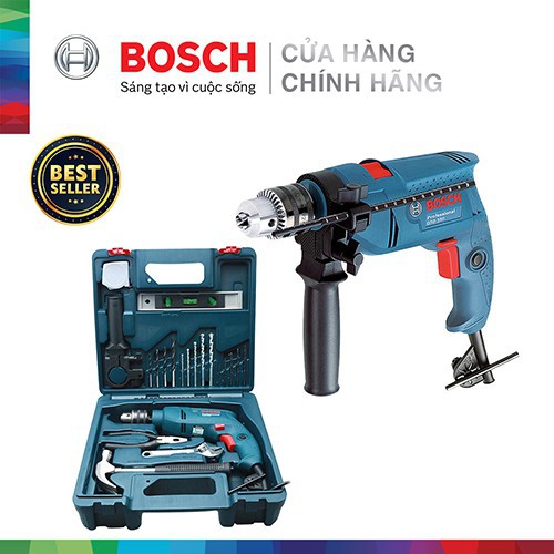 Bộ máy khoan động lực Bosch GSB 550 MP SET kèm phụ kiện 19 chi tiết