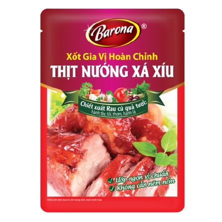 Xốt gia vị hoàn chỉnh Barona đủ vị gói 80g