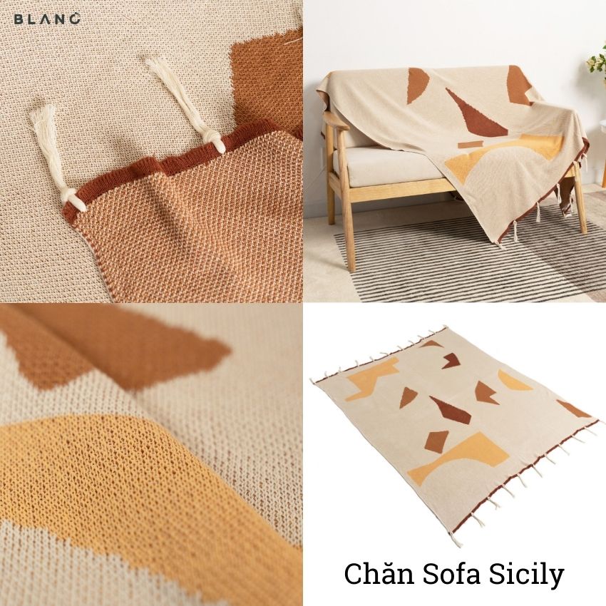 Chăn Sofa Trang Trí BLANC'