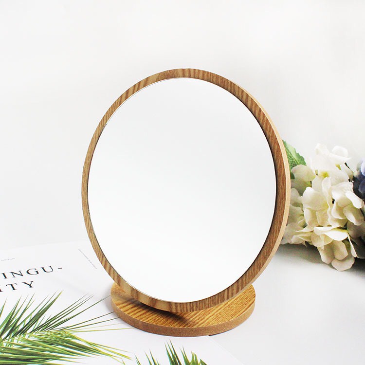 Gương Soi Trang Điểm Gỗ Để Bàn GPHUC Phấn Mirror