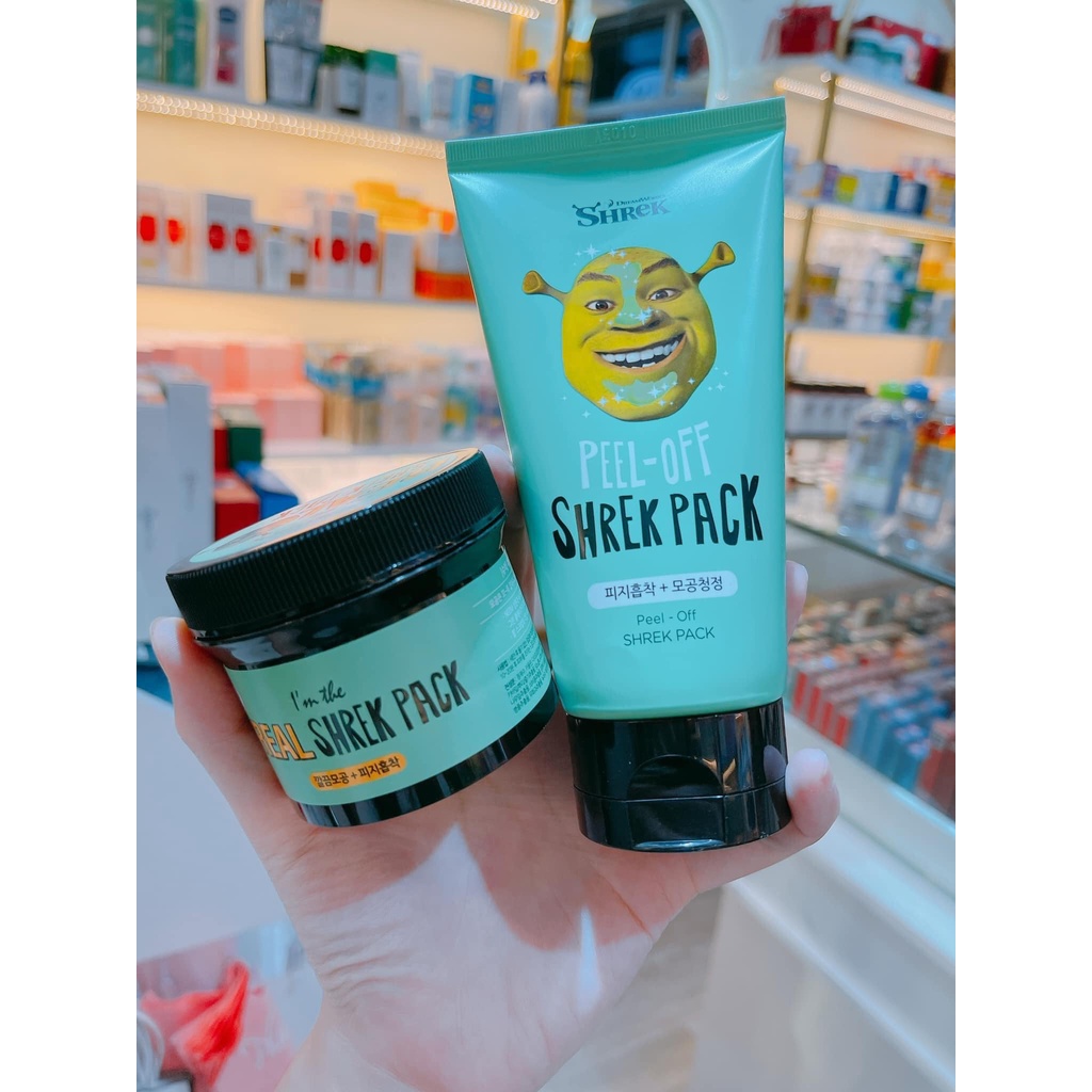 Mặt Nạ Đất Sét Shrek Pack - Mặt Nạ Lột Mụn Sherk Peel-Off Chính Hãng