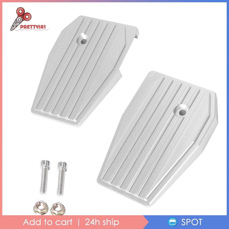 Bàn Đạp Gác Chân Bản Rộng Màu Bạc Prettyia1 Cho Xe Máy Honda Rebel CMX500 CMX300