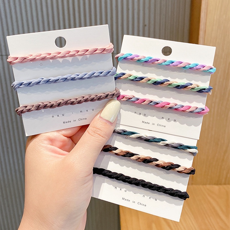 Dây Buộc Tóc Cao Su Kiểu Hàn Quốc Đơn Giản Thời Trang Cho Nữ