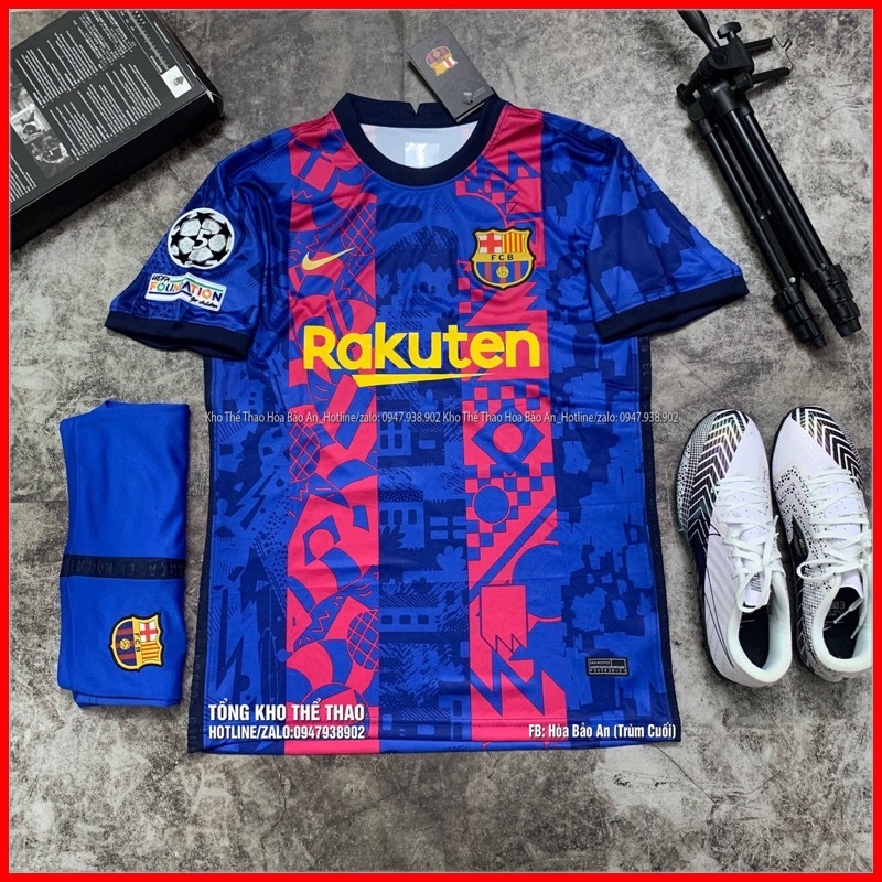 Bộ quần áo đá bóng CLB Barca 2022/2023 hàng cao cấp Thailand