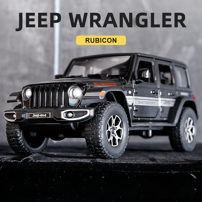 Mô Hình Xe Jeep Wrangler Bằng Hợp Kim Tỉ Lệ 1: 22 Có Đèn Và Nhạc