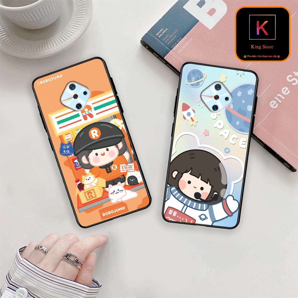 Ốp lưng Vivo S1 - Vivo S1 Pro - Ốp in hình Ngân hà &amp; RoroJump siêu đẹp