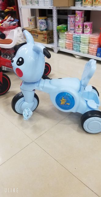 Xe đạp ba banh pikachu có đèn nhạc