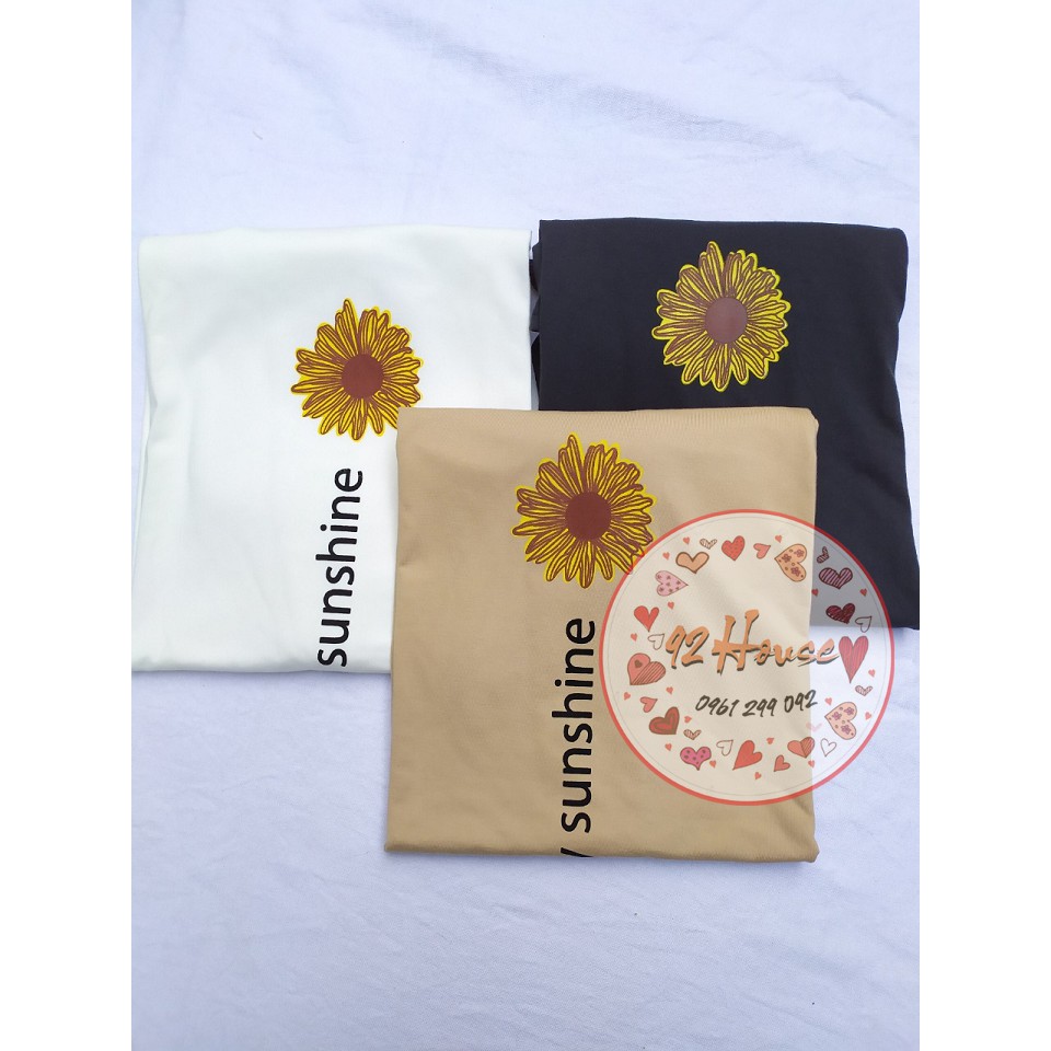 Áo thun unisex You Are My Sunshine form rộng tay lỡ