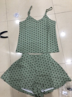 Set hai dây chấm bi ullzzang (ảnh thật ở sau)