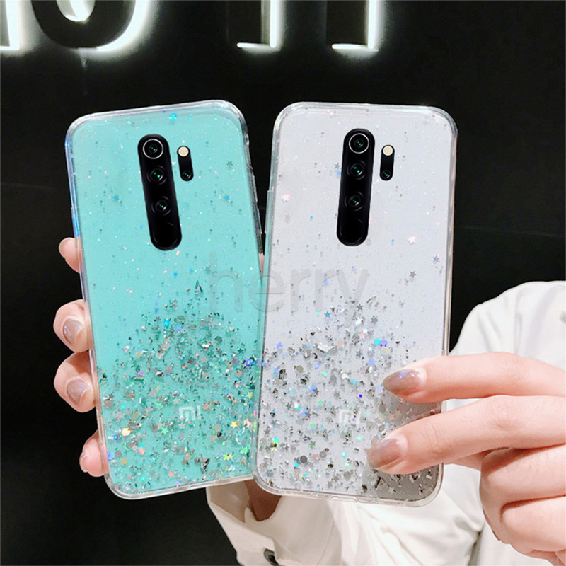 Ốp lưng TPU Bầu trời đầy sao tỏa sáng vỏ điện thoại Cho Xiaomi Mi Redmi Note 10 10s 9 9s Pro 10T 9T K40 Poco X3 NFC F3 M3 Pro 10 Lite Chống Sock Chống Trầy Chống vết dầu