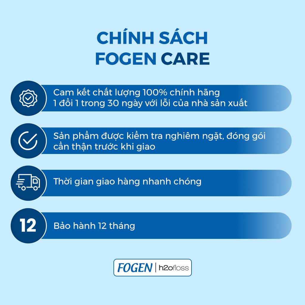 Máy Tăm Nước Mini FOGEN h2ofloss Nhập Khẩu Chính Hãng