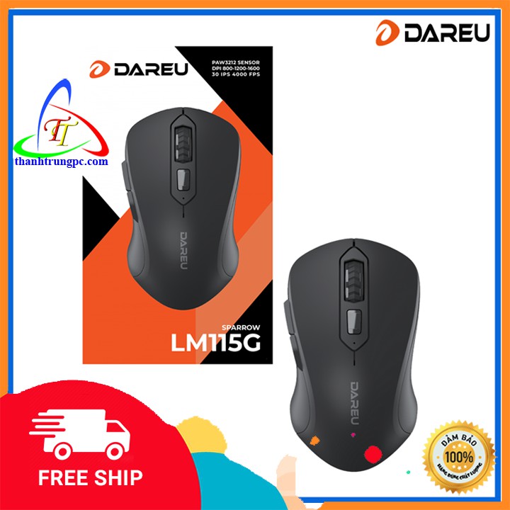 Chuột Không Dây DAREU LM115G Bảo hành 24 tháng Mai Hoàng