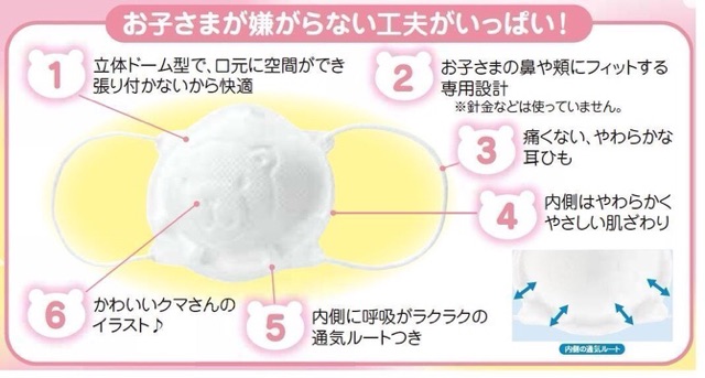 Khẩu trang gấu Pigeon (sẵn) | BigBuy360 - bigbuy360.vn