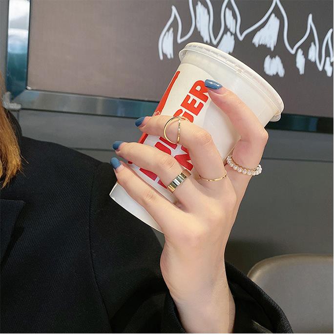 Bộ 4 Nhẫn Đính Ngọc Trai C53