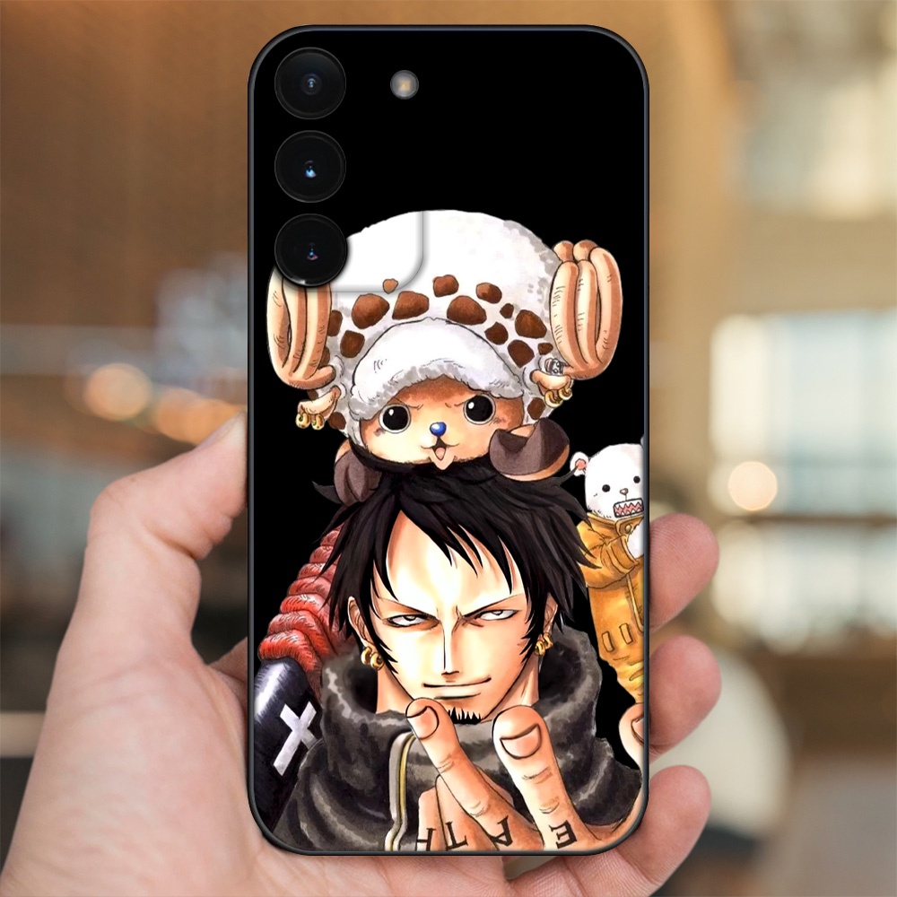 Ốp lưng Samsung S21, S21 Plus, S21 FE, S22, S22 Plus viền đen in hình Law One Piece