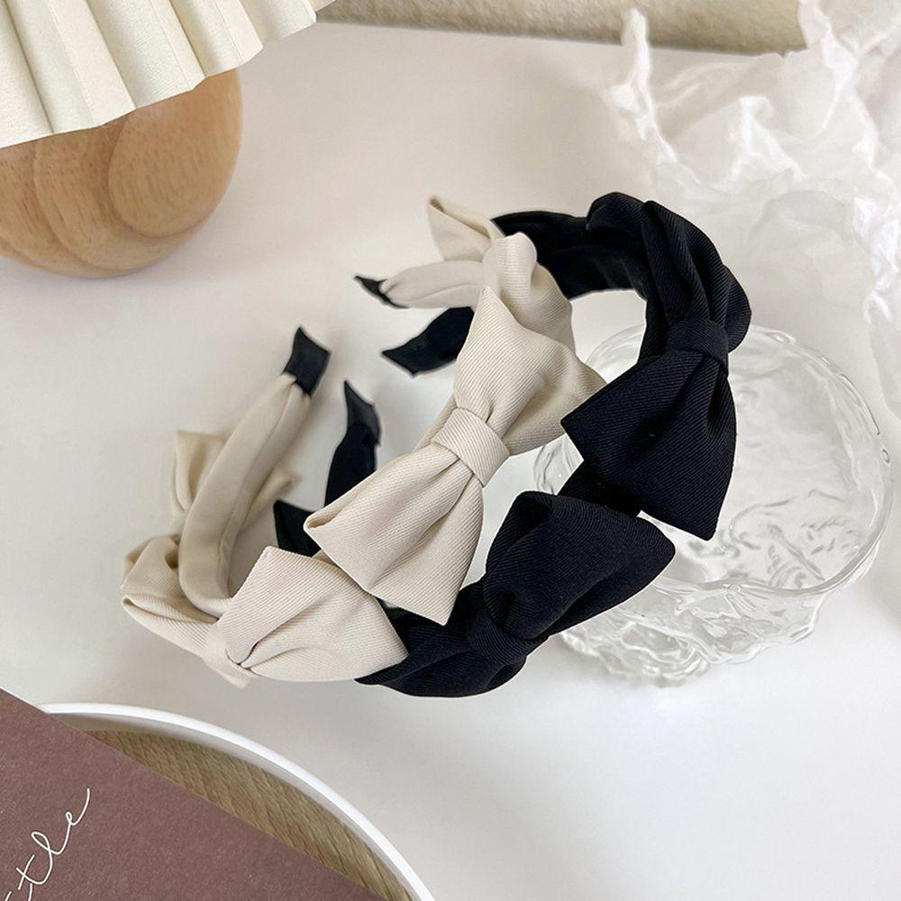 ANEMONE Băng Đô Nơ Cài Tóc Rửa Mặt Trang Điểm Tiệc Tùng Thời Trang Phong Cách Hàn Quốc