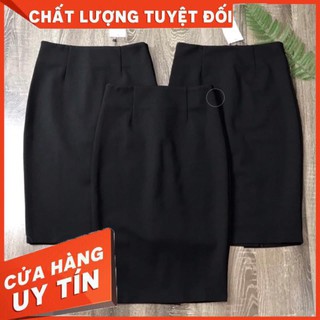 CHÂN VÁY CÔNG SỞ THUN ÔM ĐEN