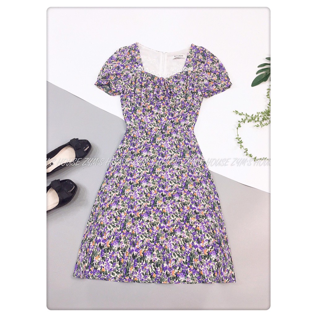 [Mã FAMALLT5 giảm 15% đơn 150k] Váy Hoa Nhún Ngực Zym's House - V1152 | BigBuy360 - bigbuy360.vn