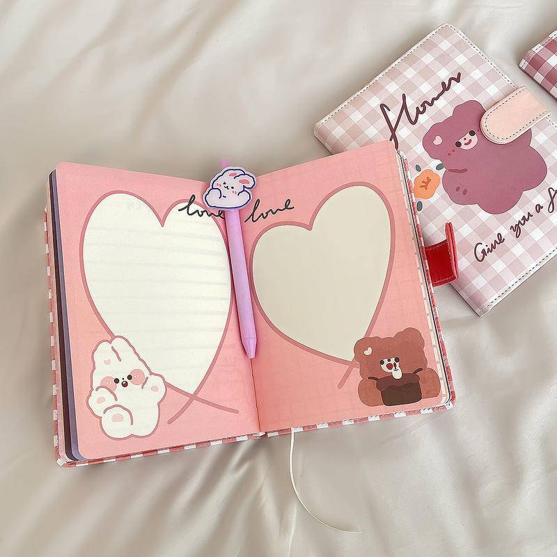 ⭐ iLado ⭐  ins sổ tay da A5 tài khoản tay sáng tạo dễ thương vở kẻ ngang sổ ghi chép notebook binder a5 sổ ghi chép sổ tay ghi chép vở lò xo kẻ ngang sổ lò xo kẻ ngang marker học văn phòng phẩm sổ ghi chú sticker sổ ghi chú mini tập vở