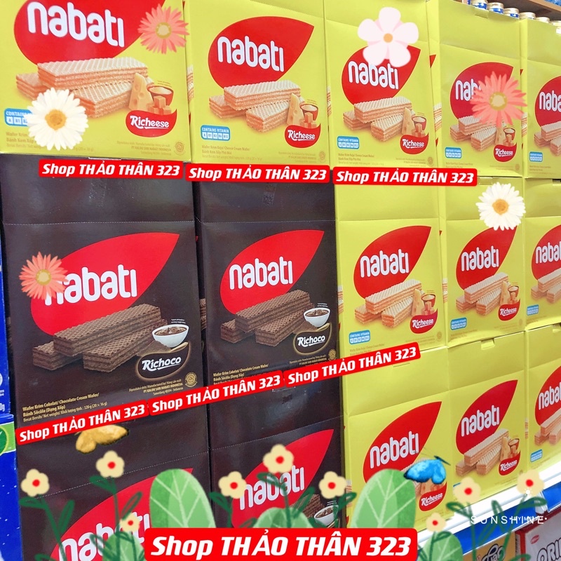 Bánh Xốp Kem Nabati 320gram (20cái x 16g)