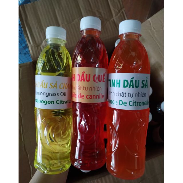 Combo tinh dầu sả chanh + sả + quế lau nha