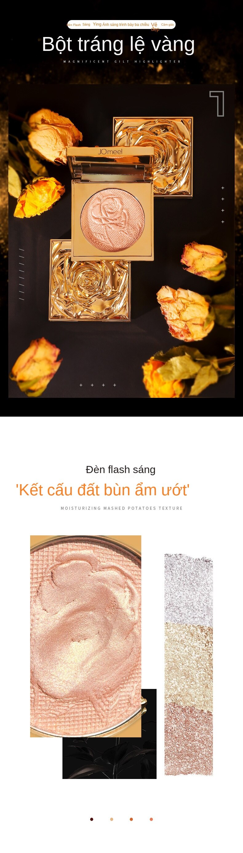 (Hàng Mới Về) Phấn Bắt Sáng Tông Màu Vàng Hồng Kim Cương Lấp Lánh | BigBuy360 - bigbuy360.vn