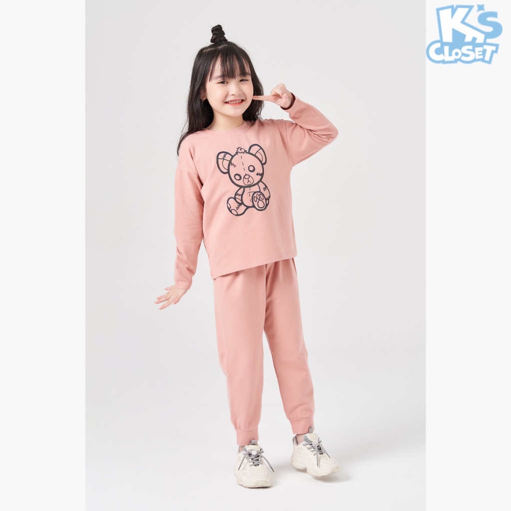 Bộ quần áo dài tay K’S CLOSET cho bé trai và bé gái (2-14 tuổi) E014ONF – K’S CLOSET >>> top1shop >>> shopee.vn