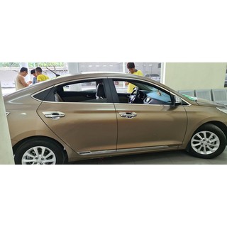 Viền kính ACCENT 2018 -2021, chân kính, cong kính inox 304