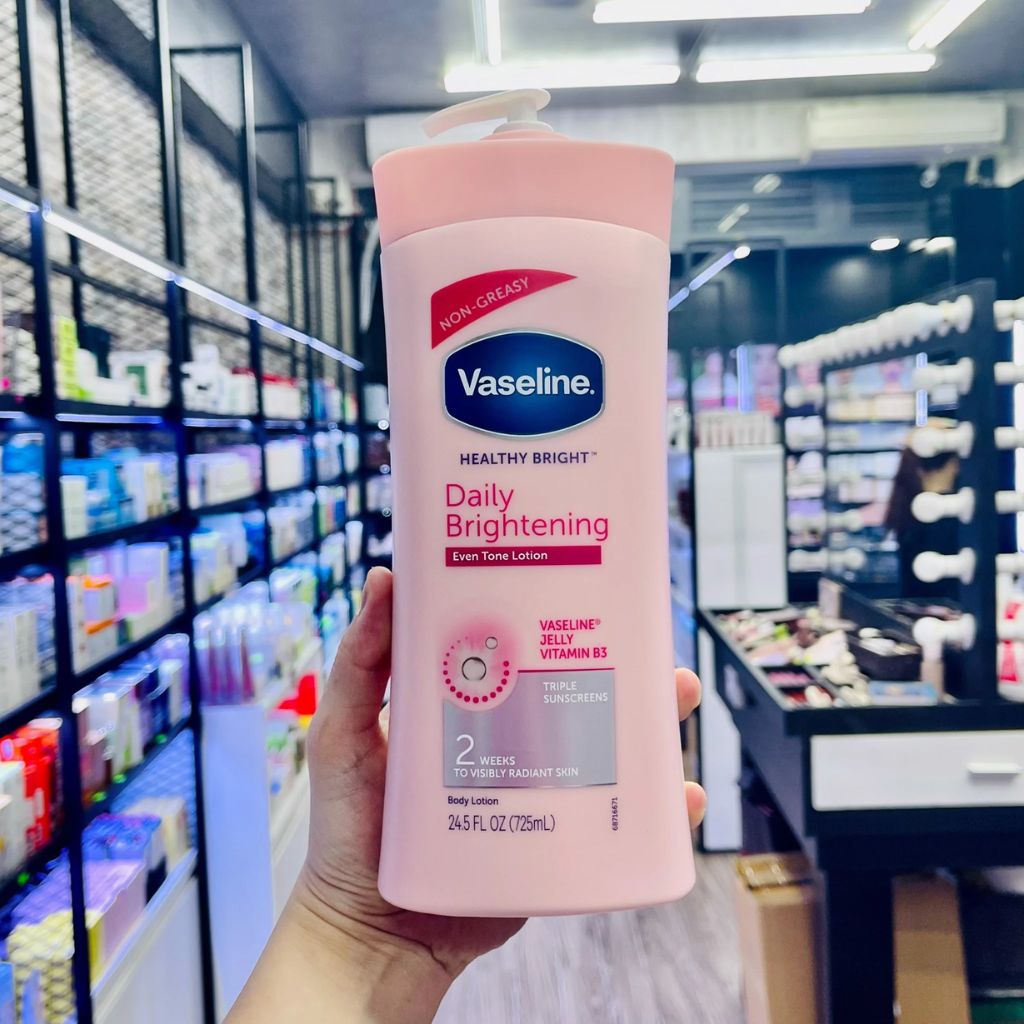 Sữa Dưỡng Thể Vaseline Healthy White UV Lightening Body Lotion 725ml Của Mỹ Dùng Cho Mọi Loại Da