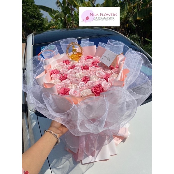 Bó Hoa Sáp 40 Bông Mix