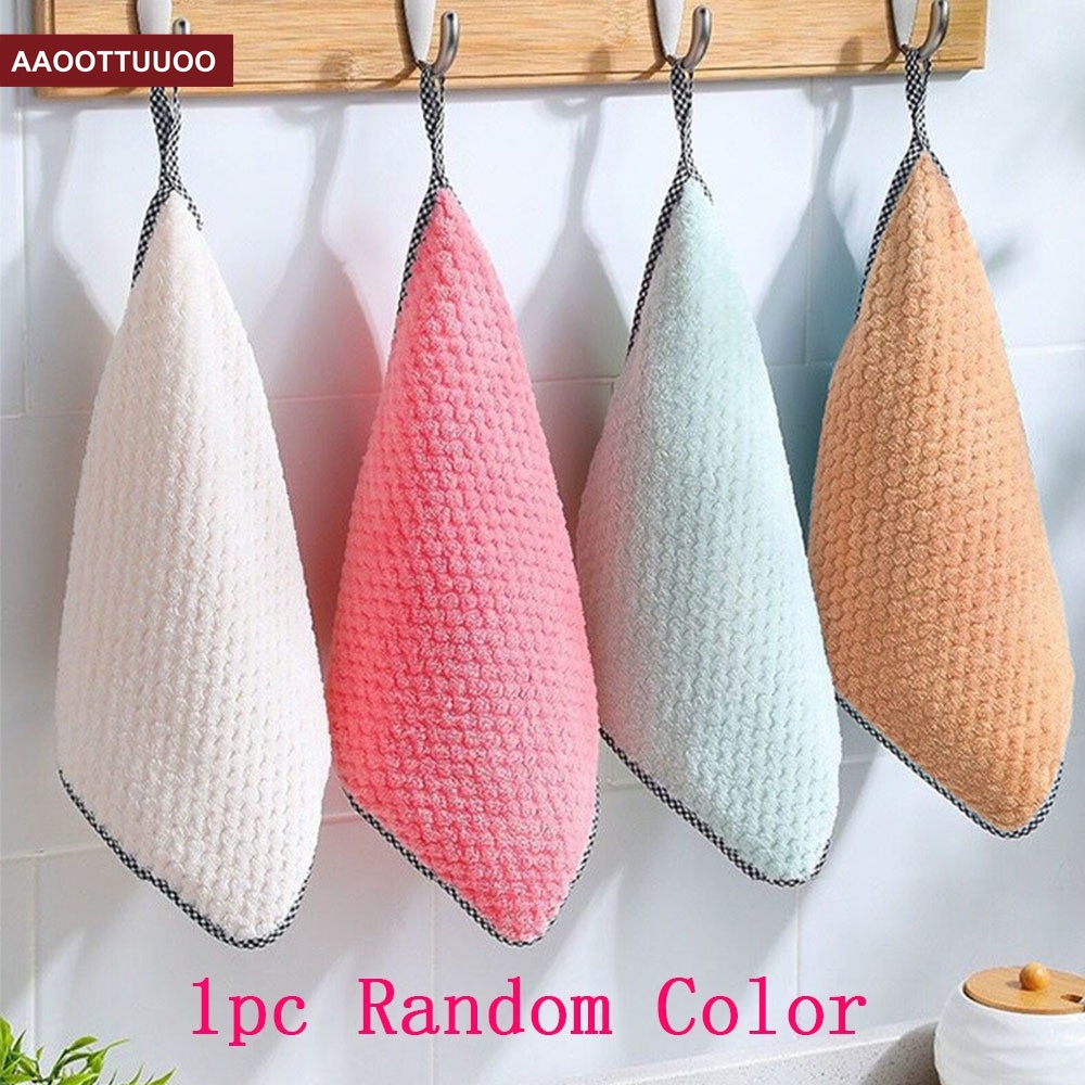 Set 1/3/5 khăn lau bát đĩa chống dính dầu tiện dụng cho nhà bếp