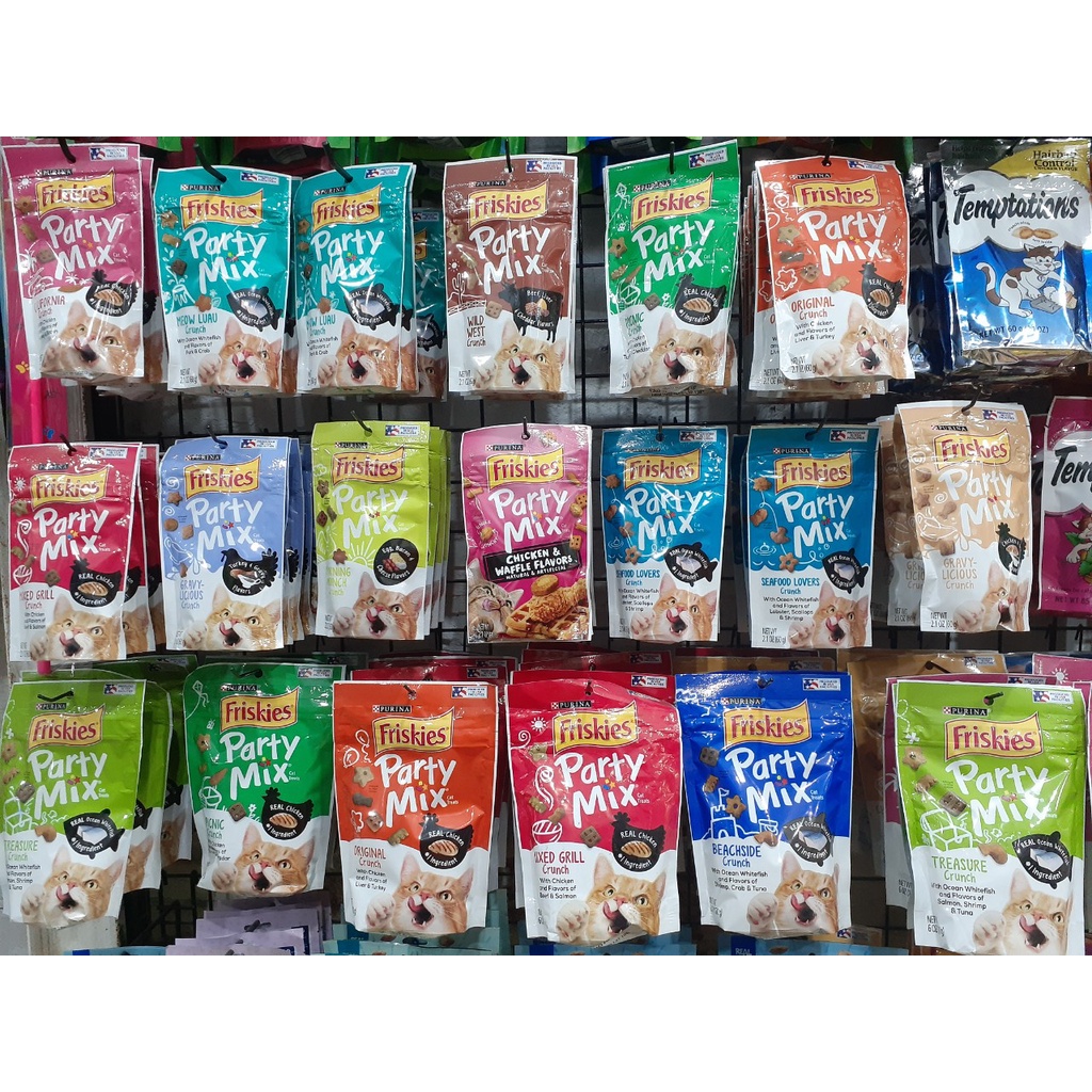 🇺🇸Hàng Mỹ - 20 Vị Snack Bánh Thưởng Cho Mèo Party Mix Cat Treats 60g