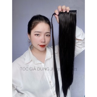 tóc giả cột thẳng ( loại cao cấp có dây quấn)