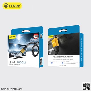 Cáp HDMI dài 2.0m TITAN HI02 - Hàng Chính hãng