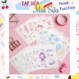 [Bán kèm] 1 tờ stickers dễ thương - MiuSua