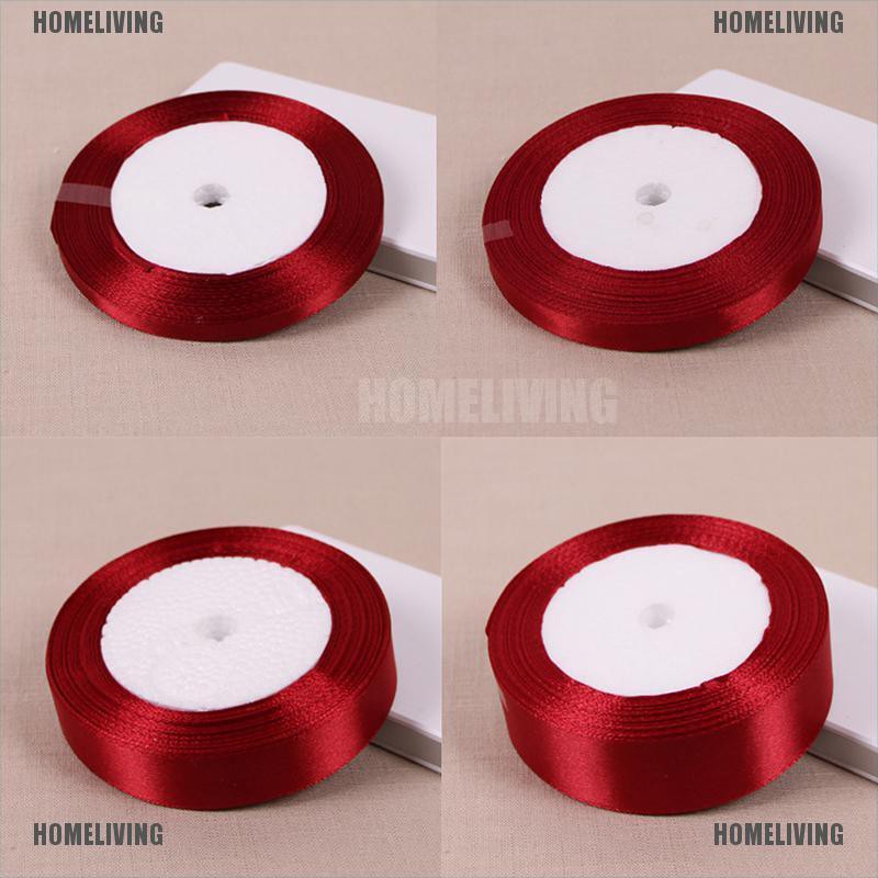 Cuộn Dây Ruy Băng Bằng Lụa Satin Dài 25 Yard Dùng Trang Trí Đa Năng