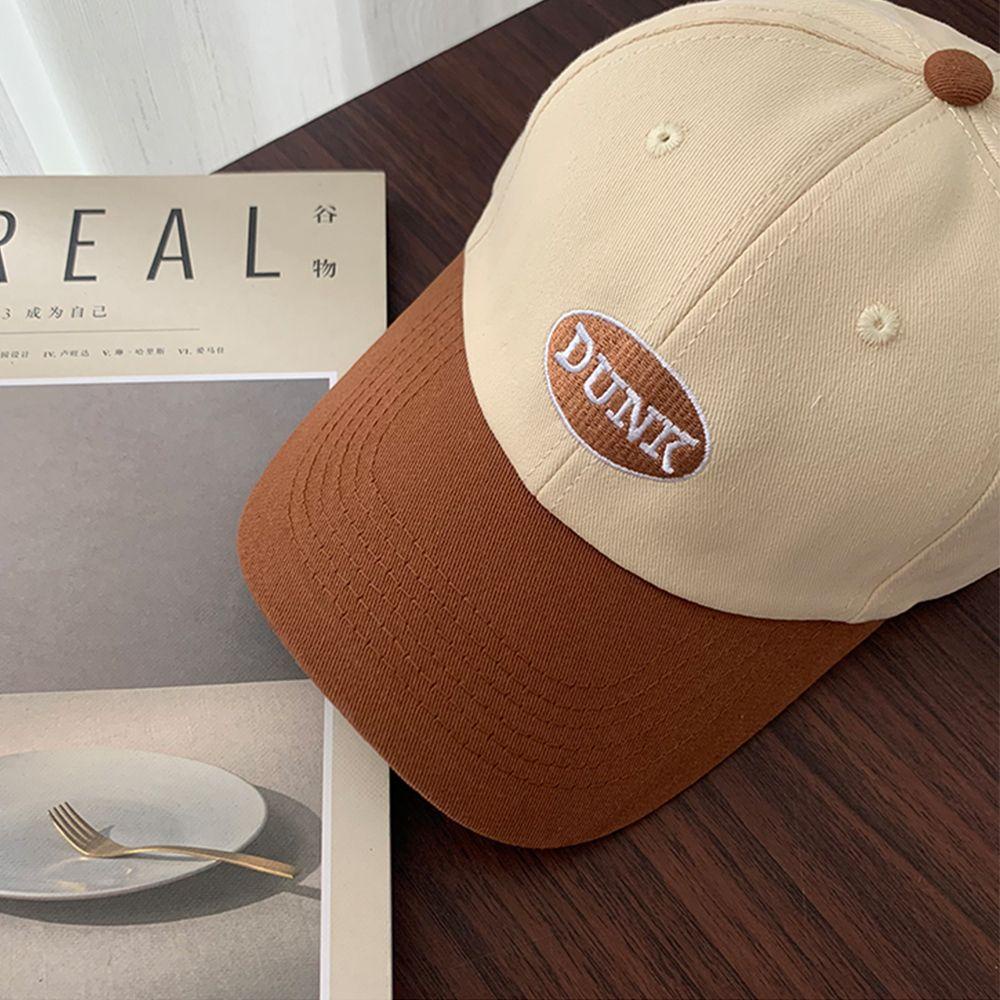 QQMALL Mũ Lưỡi Trai Cotton Thiết Kế Thời Trang Phong Cách Retro Hàn Quốc