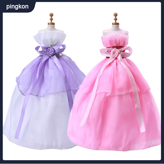 1 Set Đầm Công Chúa Thời Trang Cho Búp Bê Chiều Cao 30cm