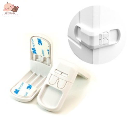 Khóa cố định ngăn cửa tủ/ cửa kéo thiết kế vuông góc tiện dụng