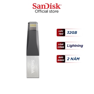 USB OTG 3.0 SanDisk iXpand mini 32GB cổng for táo/tablet táo(SDIX40N)