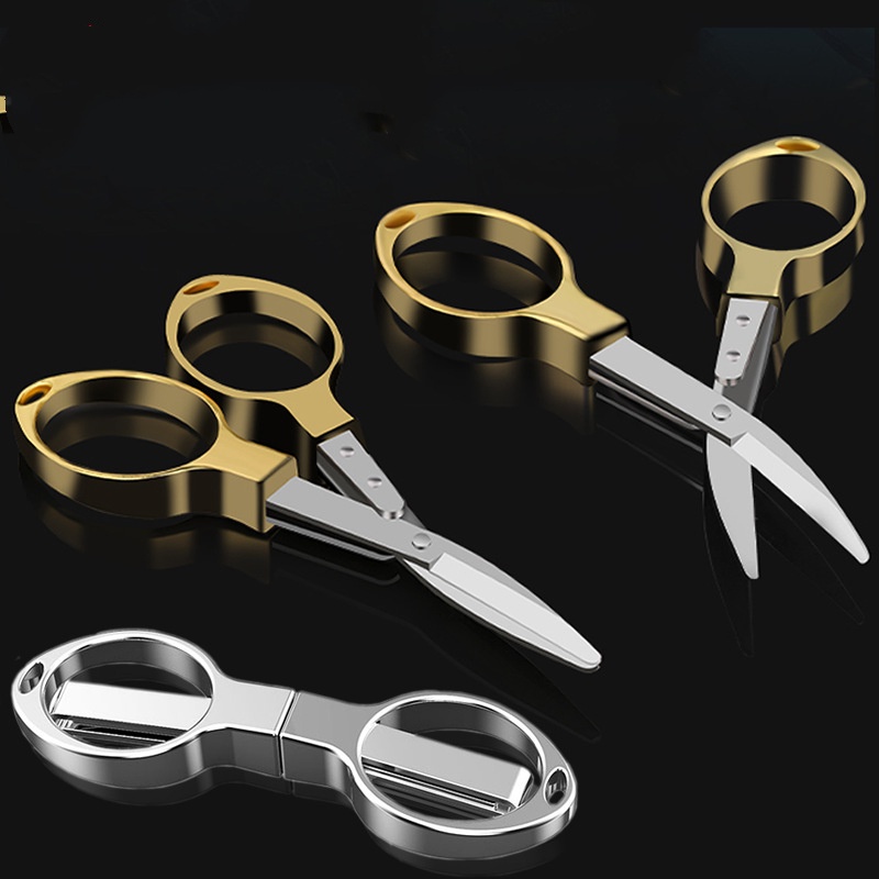 Câu cá Gấp Kéo cầm tay Thợ may Kéo may cổ điển cho quần áo Vải Thủ công Tự làm Thủ công May