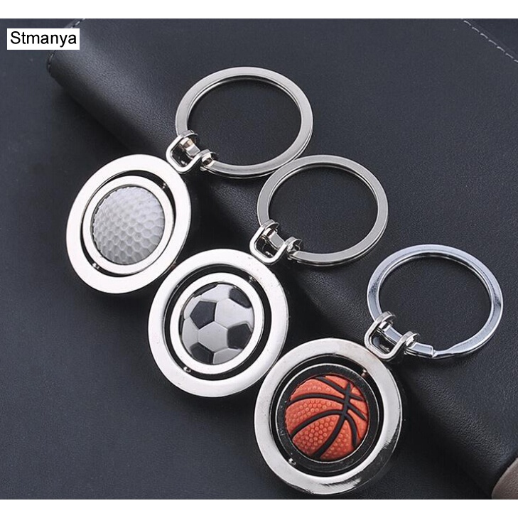 Móc Khóa Kim Loại Hình Quả Bóng Thể Thao