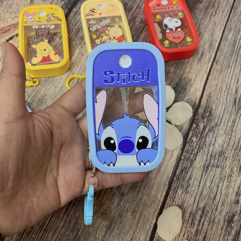 Bình xịt cồn mini hoạt hình có móc treo