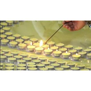 nến bơ tealight nhôm (hộp 100 viên)