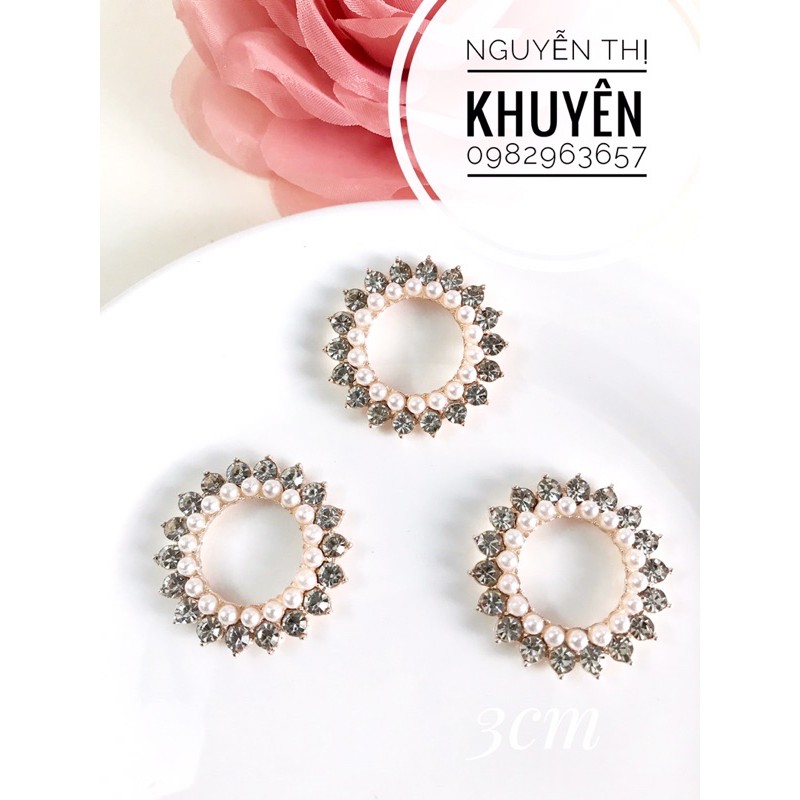 Phụ kiện mạ kim vòng tròn