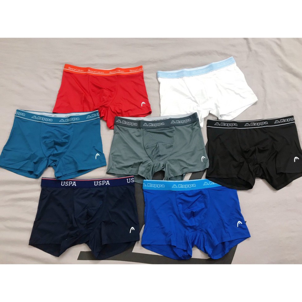 [Loại1] Quần Lót Polyester Nam Thể Thao Chuyên cho người tập Gym - Quần lót nam thun lạnh Hàn Quốc Head, Kappa, K-Swiss