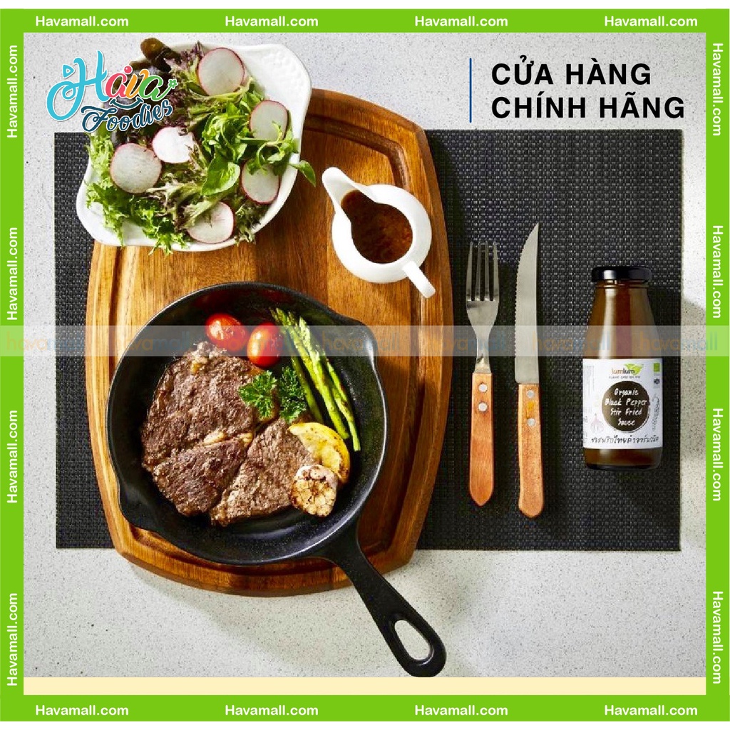 [HÀNG CHÍNH HÃNG] Sốt Tiêu Đen Hữu Cơ Lumlum 200gr – Organic Black Pepper Stir Fried Sauce